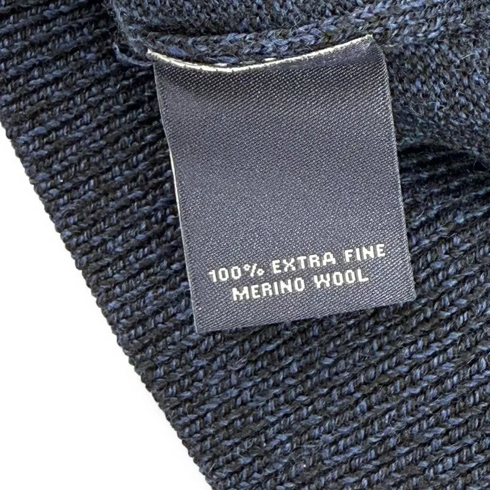 Hart Schaffner Marx Extra Fine Merino Wool V-Neck Sweater Mens Size 3XB Blue
